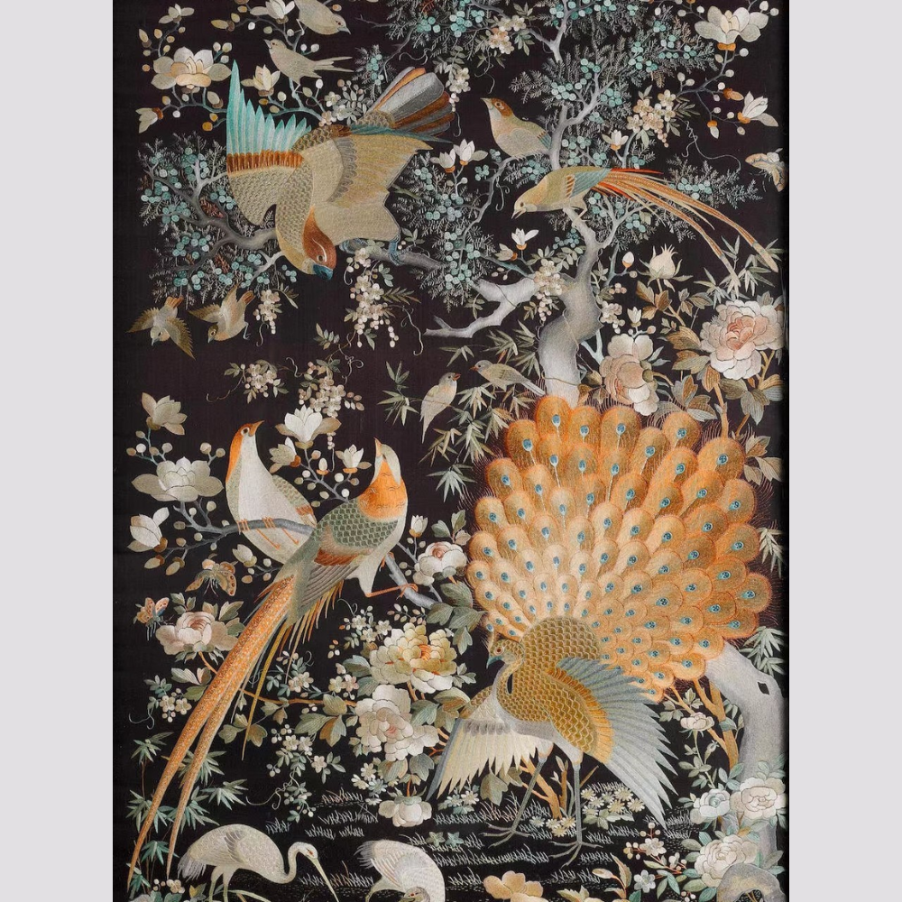 Handcrafted Silk Embroidery Tapestry/Artwork view 2