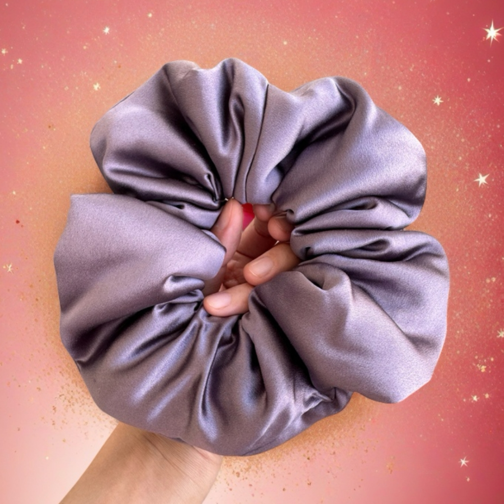 Healthy Hair! Luxury Silk Satin Hair Scrunchie / Sleep Scrunchie view 10