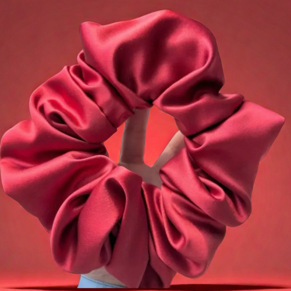 Healthy Hair! Luxury Silk Satin Hair Scrunchie / Sleep Scrunchie view 12