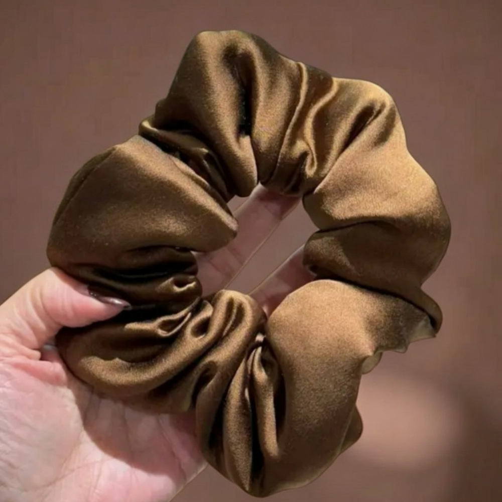 Healthy Hair! Luxury Silk Satin Hair Scrunchie / Sleep Scrunchie view 1