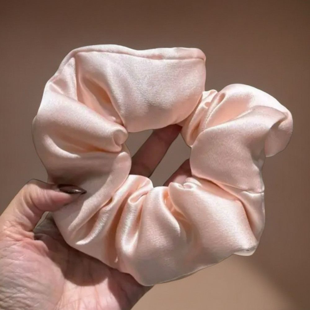 Healthy Hair! Luxury Silk Satin Hair Scrunchie / Sleep Scrunchie view 3