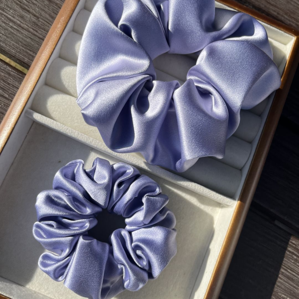 Healthy hair! Luxury Silk Hair Scrunchie Set – 6cm & 4cm view 11