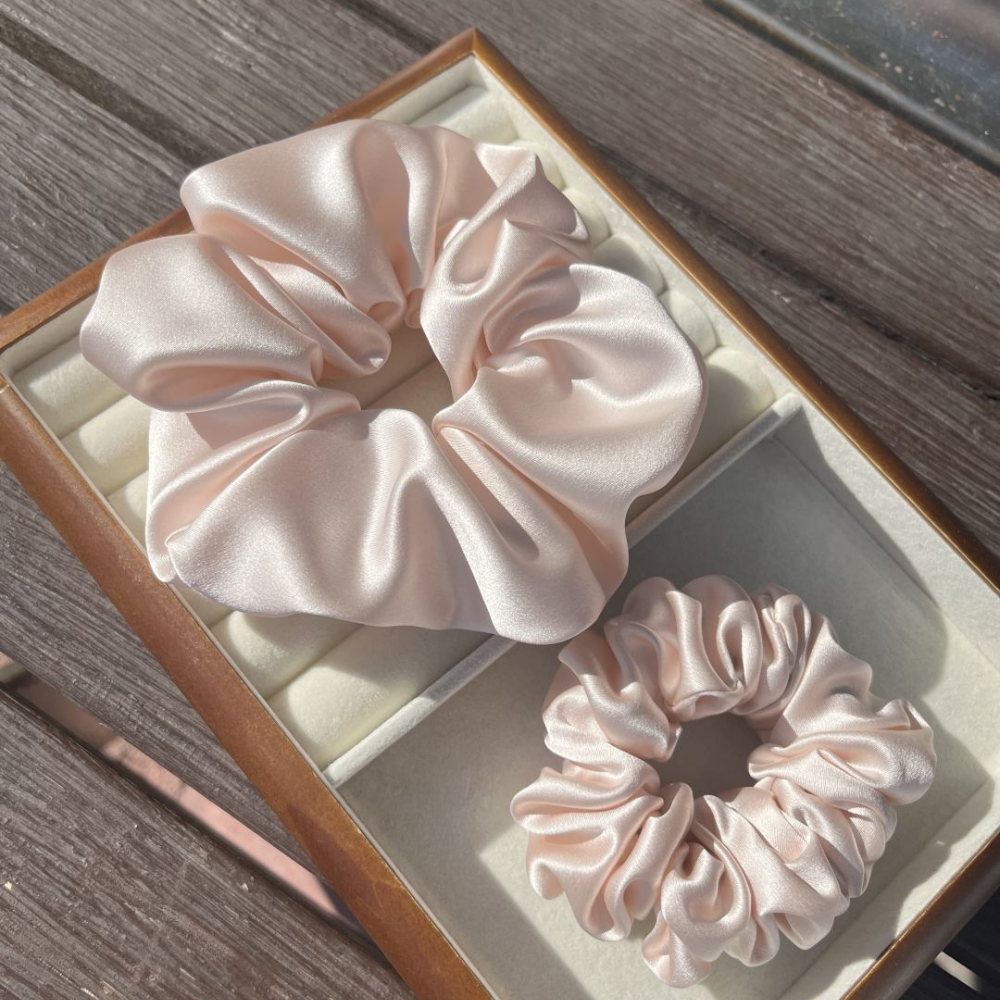 Healthy hair! Luxury Silk Hair Scrunchie Set – 6cm & 4cm view 10