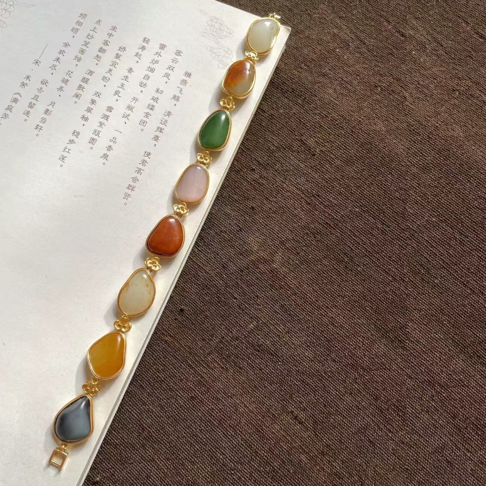 Lonely Stone “Treasure of Colors” Gold Bracelet – 21.7g view 4