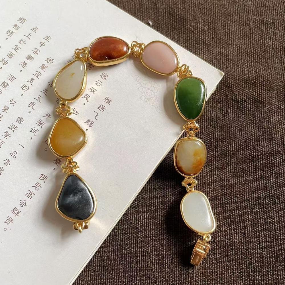 Lonely Stone “Treasure of Colors” Gold Bracelet – 21.7g view 3
