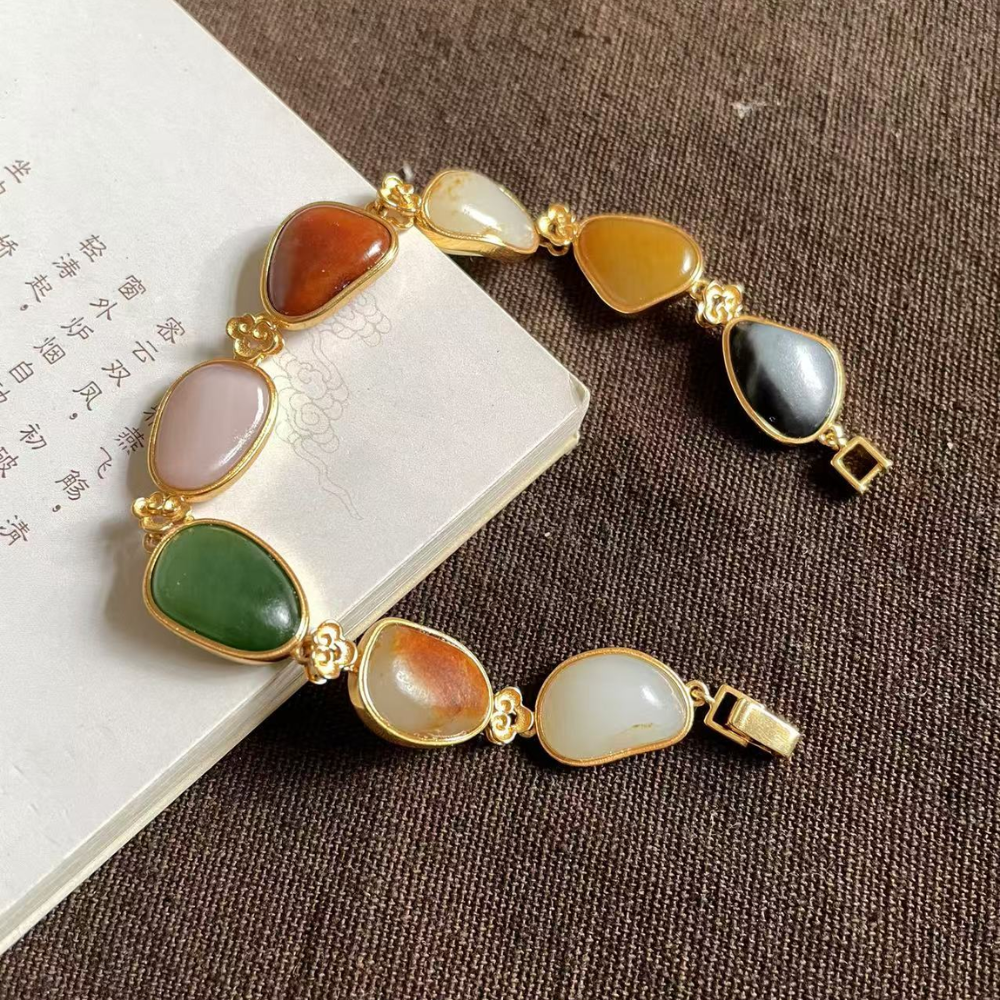 Lonely Stone “Treasure of Colors” Gold Bracelet – 21.7g view 2