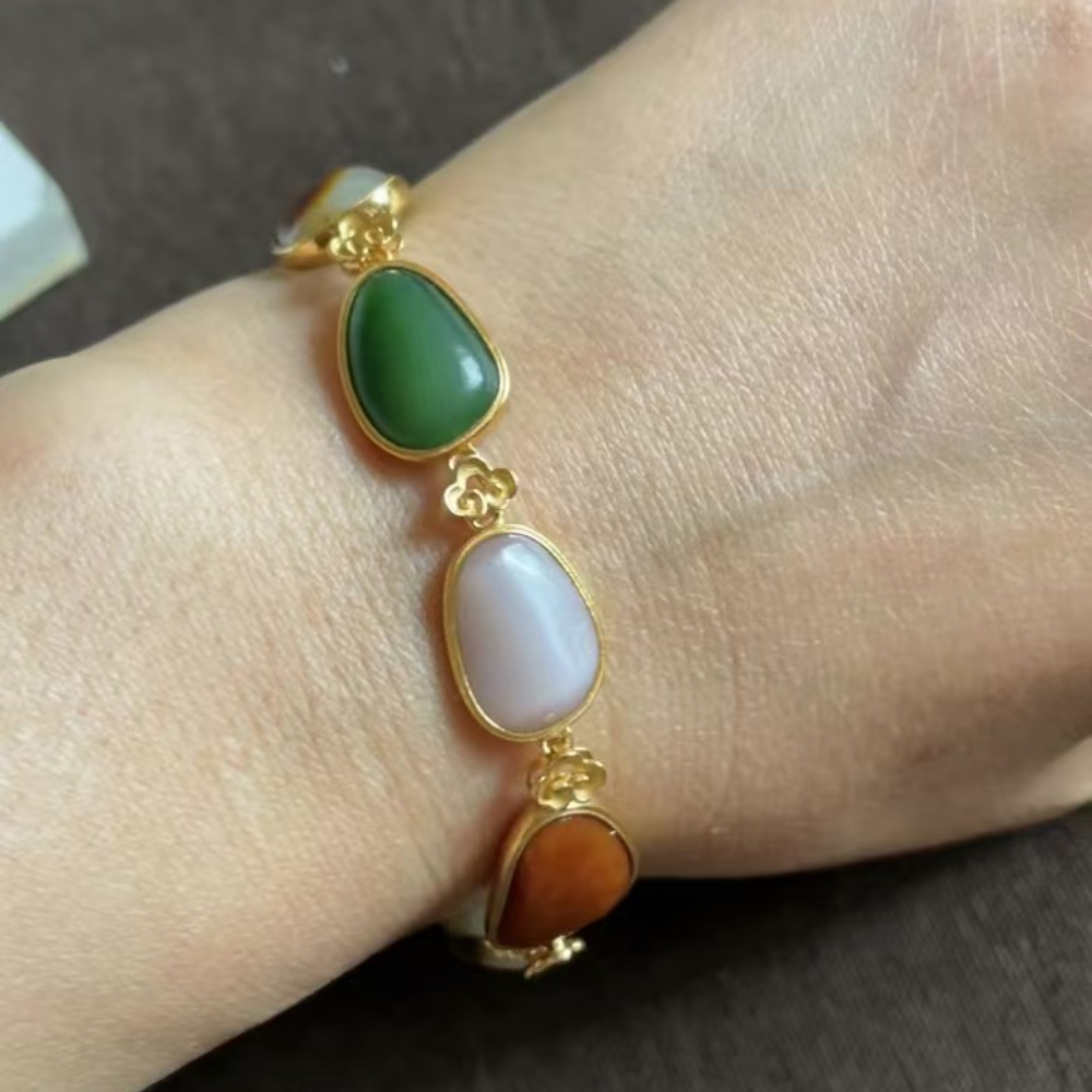 Lonely Stone “Treasure of Colors” Gold Bracelet – 21.7g view 5