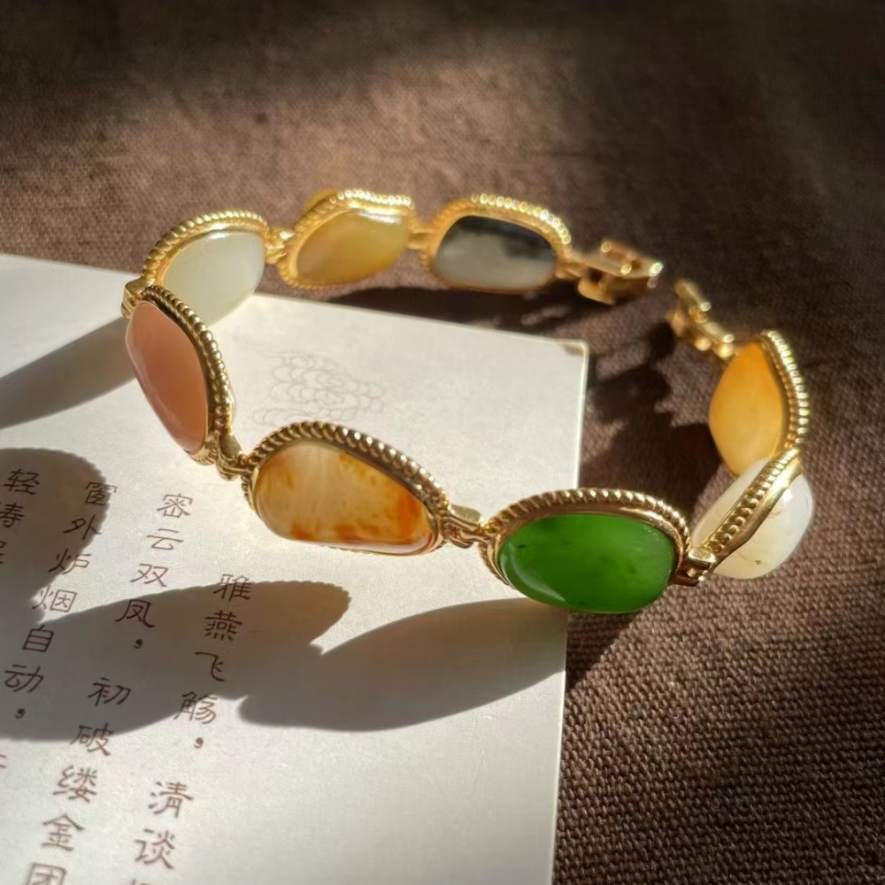 Lonely Stone “Treasure of Colors” Gold Bracelet – 30.5g view 3