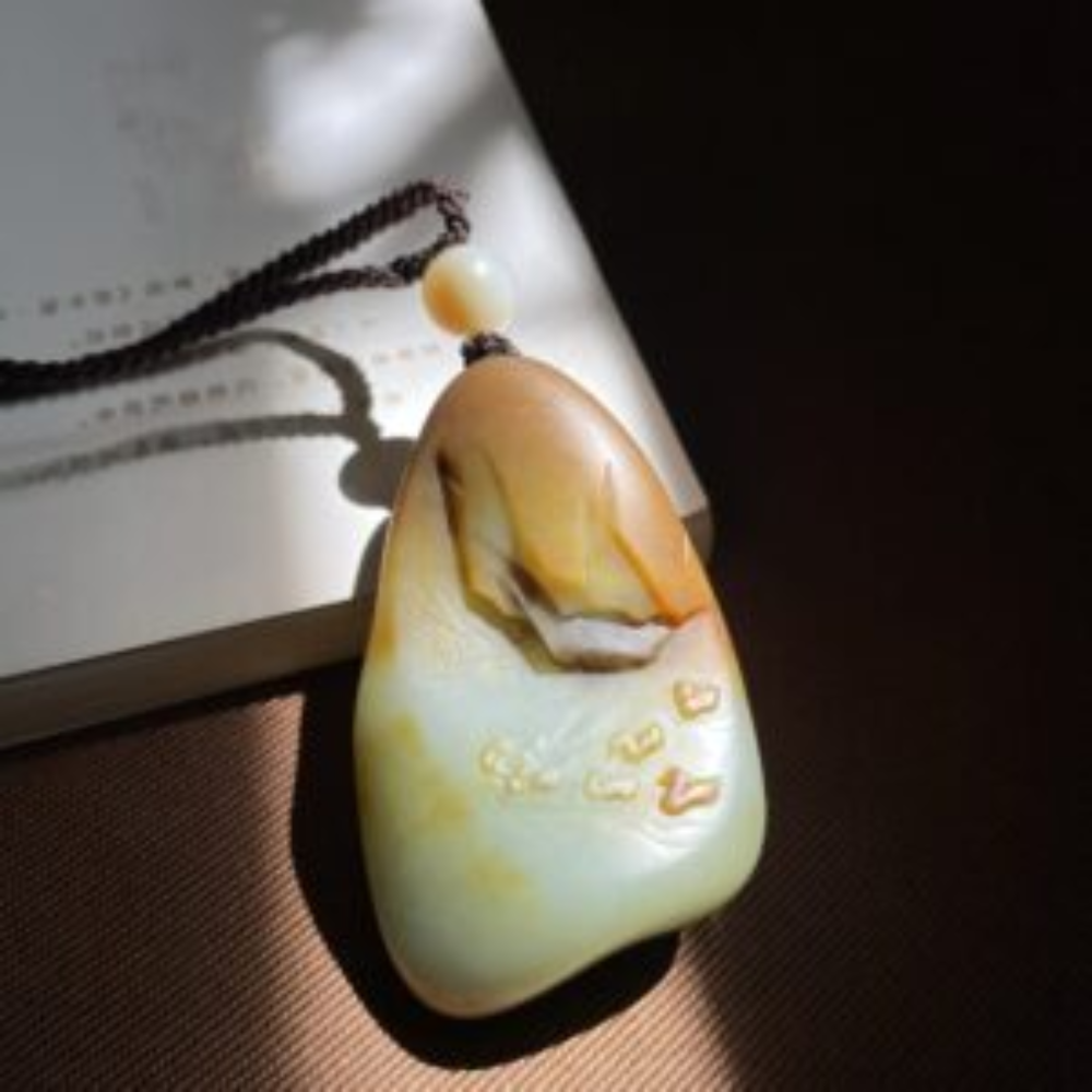 Tranquil Mind – Carved from a Whole Single-Seed Nephrite Jade view 4