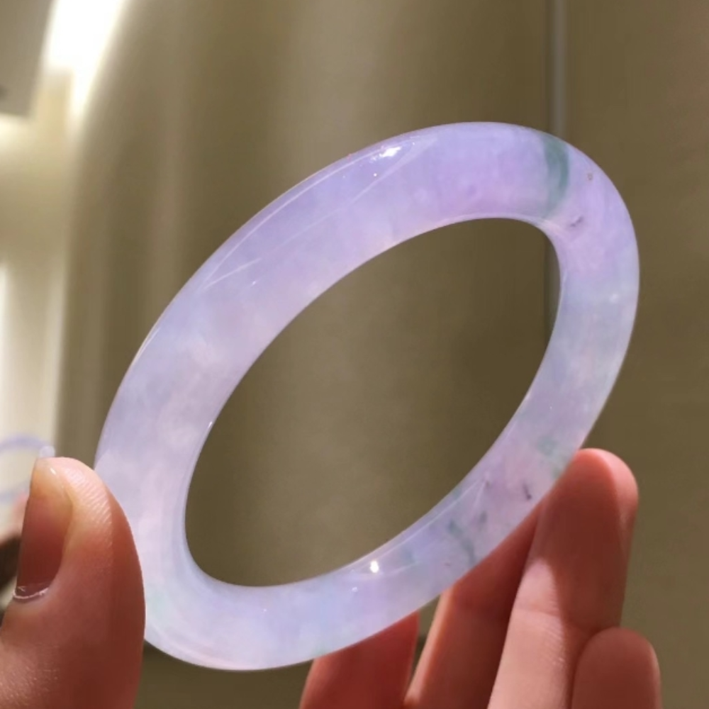 Violet Jadeite Bangle- Size 56mm