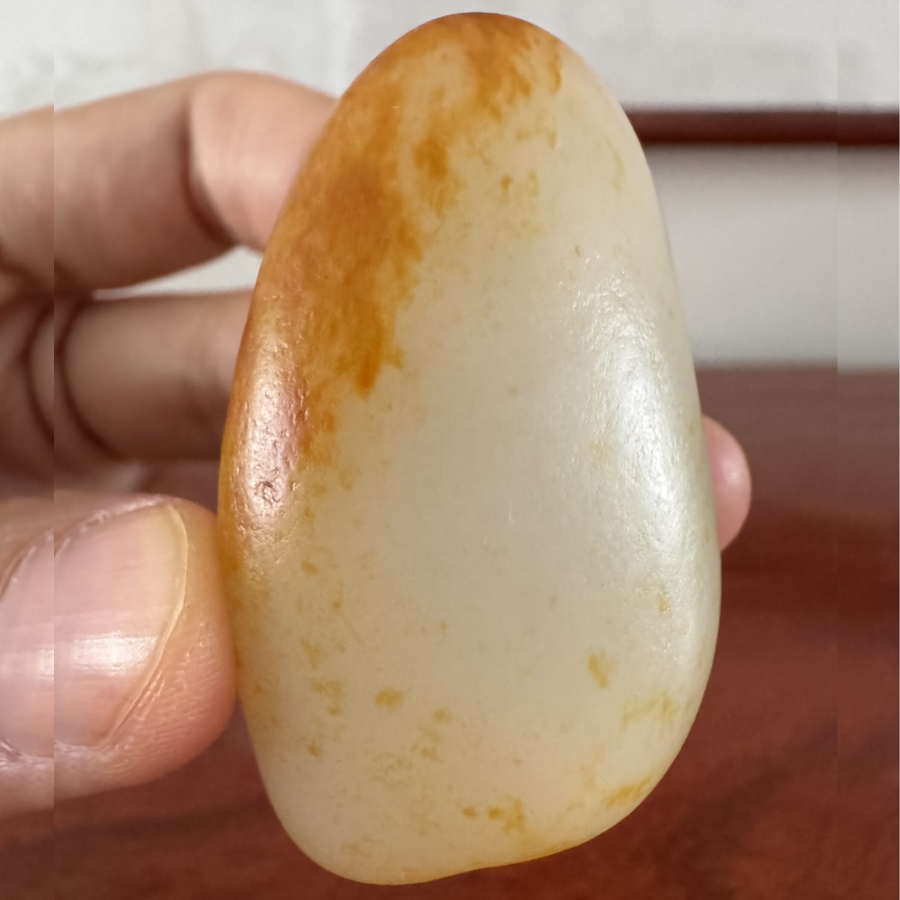 White Lonely Stone with Red Color Skin – 42.2g view 4