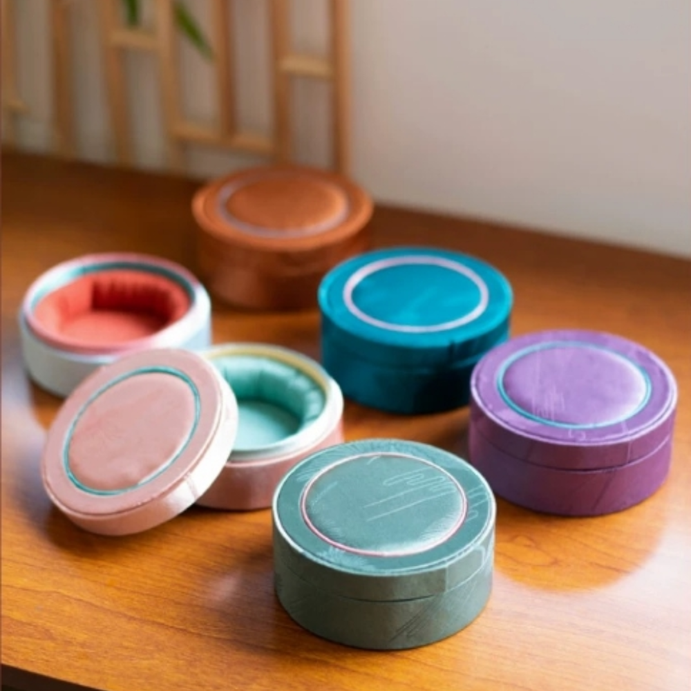 Silk Satin Embroidery Bracelet Box