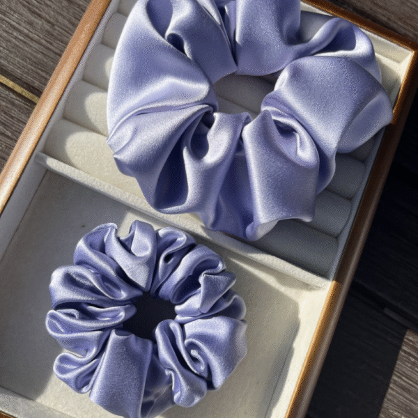 Healthy hair! Luxury Silk Hair Scrunchie Set – 6cm & 4cm - Image 12
