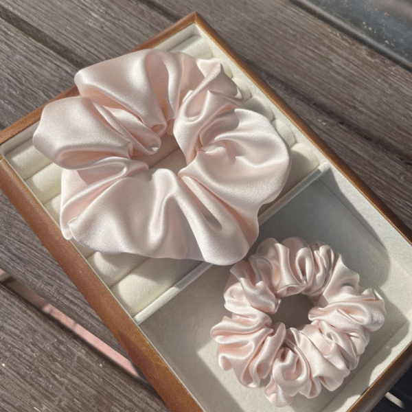 Healthy hair! Luxury Silk Hair Scrunchie Set – 6cm & 4cm - Image 11