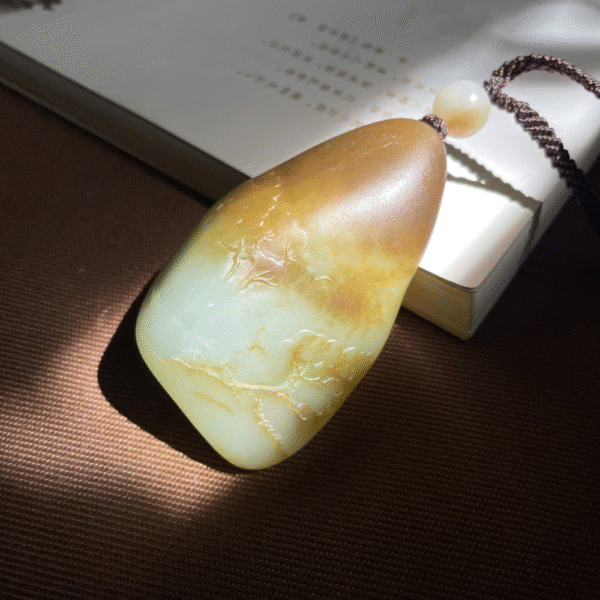 Tranquil Mind – Carved from a Whole Single-Seed Nephrite Jade