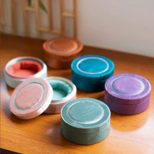 Silk Satin Embroidery Bracelet Box